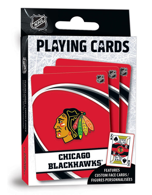Load image into Gallery viewer, Chicago Blackhawks Playing Cards - 54 Card Deck by MasterPieces Puzzle Company INC
