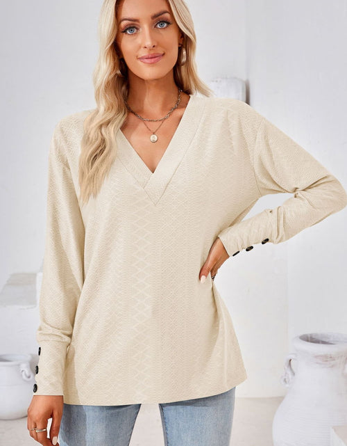 Load image into Gallery viewer, V-Neck Long Sleeve Blouse

