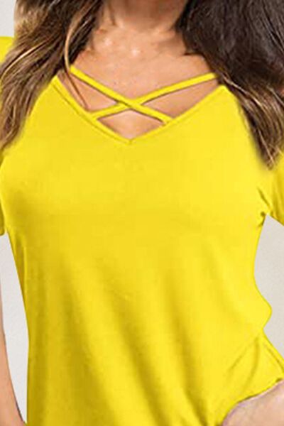 Load image into Gallery viewer, Crisscross Short Sleeve T-Shirt
