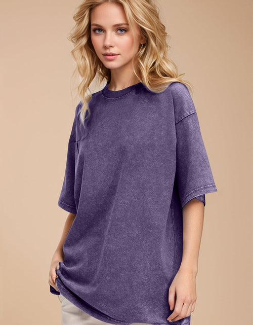 Load image into Gallery viewer, Basic Bae Round Neck Half Sleeve T-Shirt
