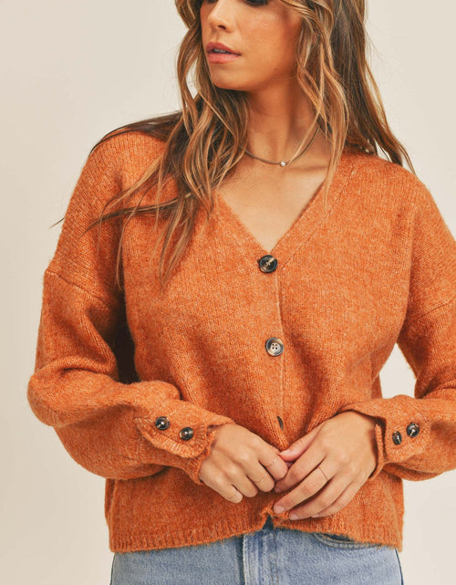 Load image into Gallery viewer, MABLE Long Sleeve Button Down Sweater Cardigan
