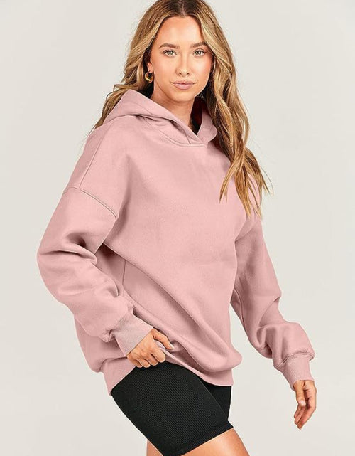 Load image into Gallery viewer, Dropped Shoulder Long Sleeve Hoodie
