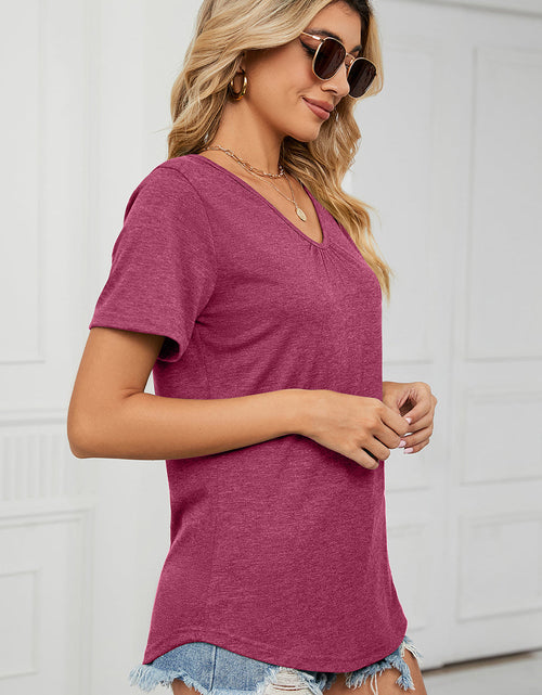 Load image into Gallery viewer, V-Neck Short Sleeve T-Shirt
