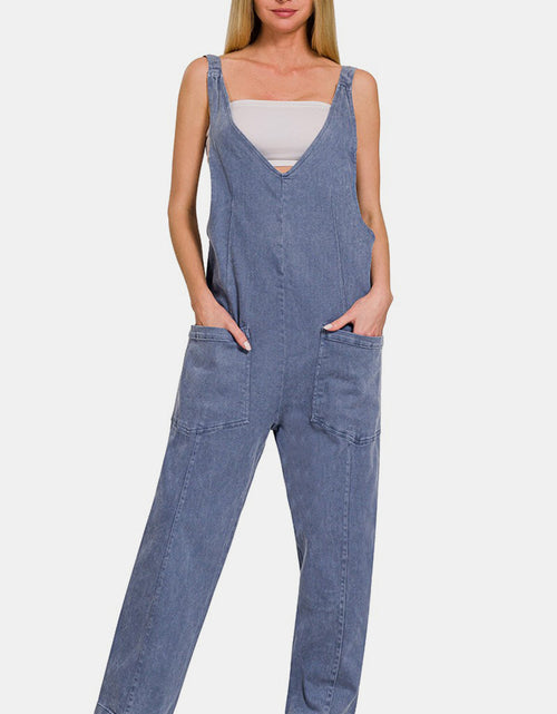 Load image into Gallery viewer, Zenana Pocketed Wide Strap Jumpsuit
