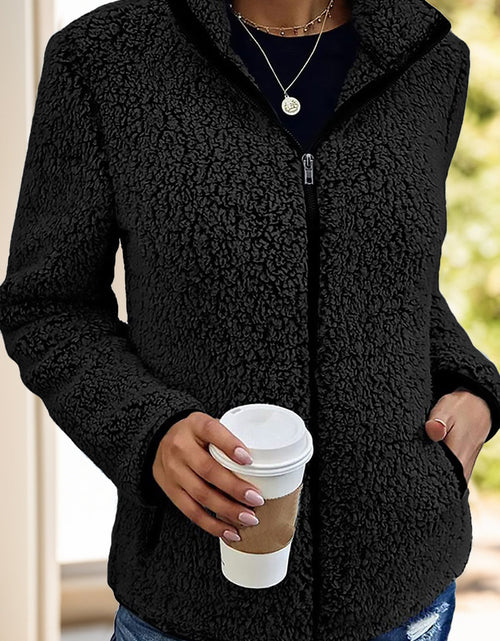 Load image into Gallery viewer, Pocketed Zip Up Turtleneck Jacket
