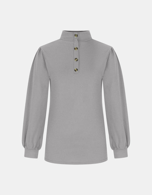 Load image into Gallery viewer, Full Size Mock Neck Long Sleeve T-Shirt
