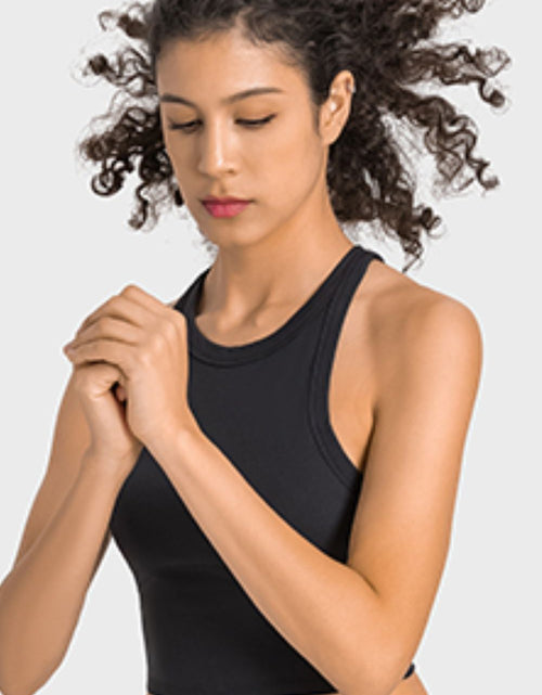 Load image into Gallery viewer, Millennia Racerback Cropped Sports Tank
