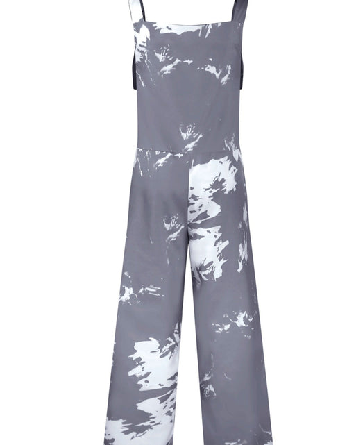 Load image into Gallery viewer, Pocketed Tie-Dye Wide Strap Overalls
