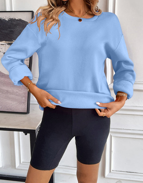 Load image into Gallery viewer, Ivy Lane Round Neck Long Sleeve Sweatshirt
