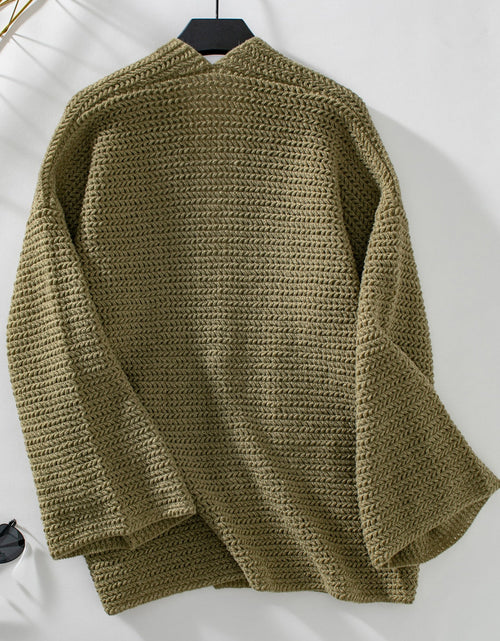 Load image into Gallery viewer, Open Front Long Sleeve Cardigan
