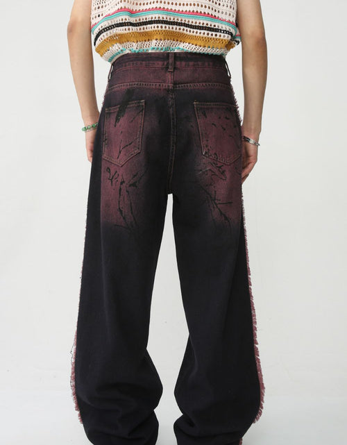 Load image into Gallery viewer, Raw Edge Mid Rise Men's Jeans
