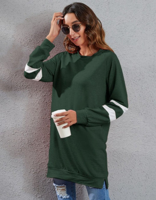 Load image into Gallery viewer, Full Size Striped Round Neck Long Sleeve T-Shirt

