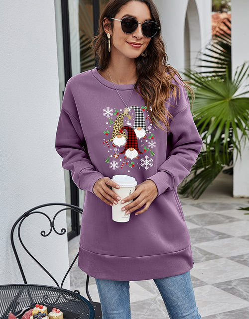 Load image into Gallery viewer, Graphic Round Neck Dropped Shoulder Sweatshirt
