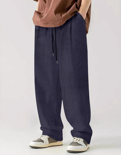 Load image into Gallery viewer, Men's Full Size Drawstring Wide Leg Pants Plus Size
