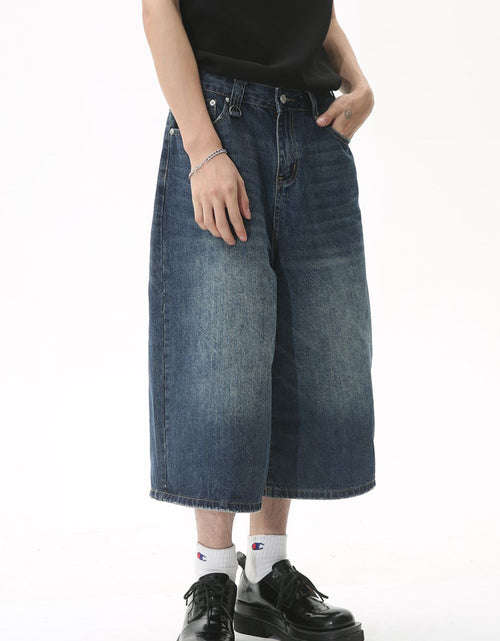 Load image into Gallery viewer, Wide Leg Cropped Jeans
