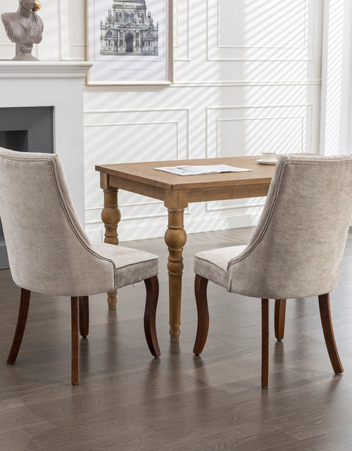 Load image into Gallery viewer, Set of 2 Rayon Cloth Flocking Linen Dining Chairs by Blak Hom
