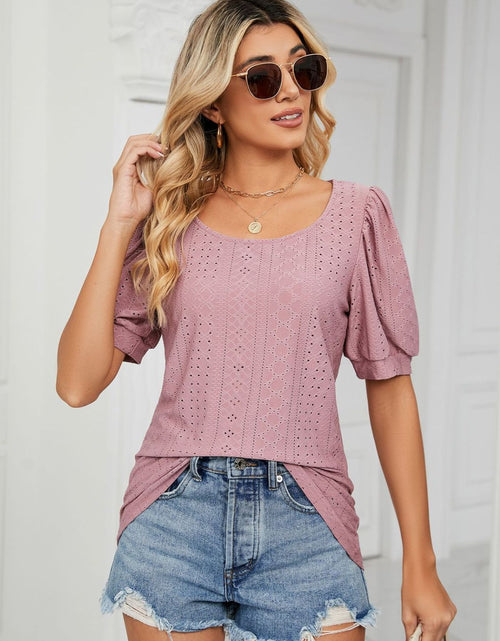Load image into Gallery viewer, Ruched Notched Long Sleeve T-Shirt
