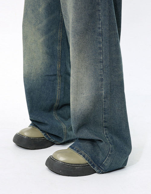 Load image into Gallery viewer, Men's Wide Leg Jeans with Pockets
