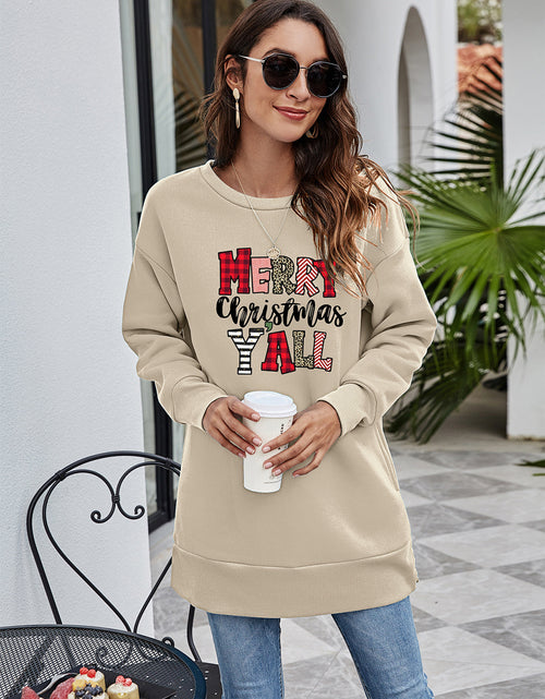 Load image into Gallery viewer, MERRY CHRISTMAS Y'ALL Graphic Sweatshirt
