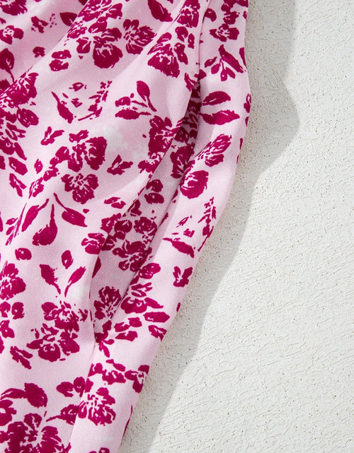 Load image into Gallery viewer, Floral Cutout Back Square Neck Maxi Dress
