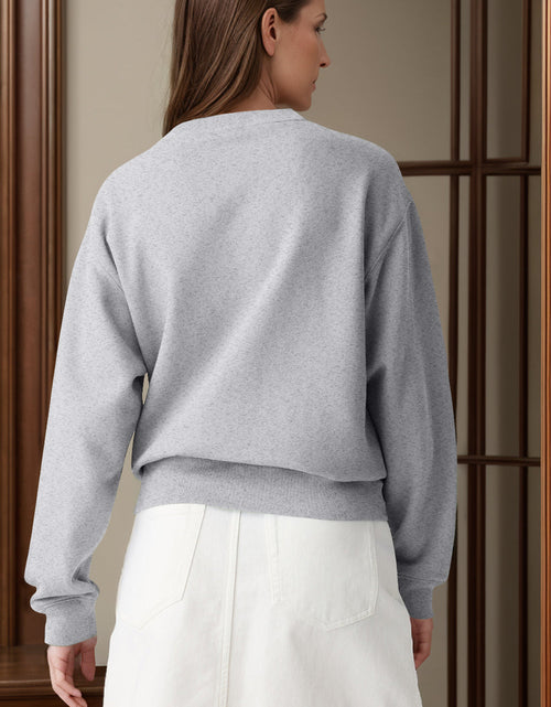 Load image into Gallery viewer, Round Neck Long Sleeve Sweatshirt
