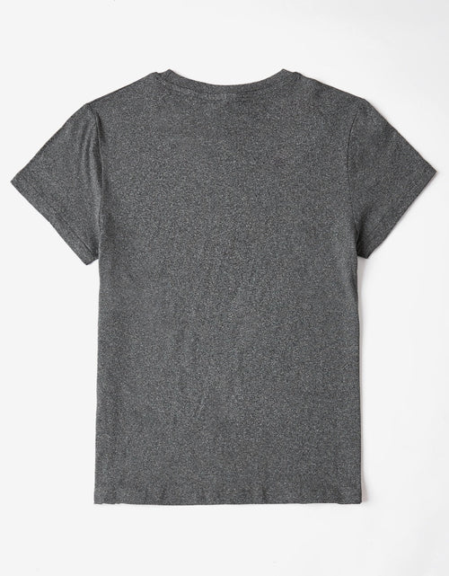 Load image into Gallery viewer, Graphic Heart Round Neck Short Sleeve T-Shirt
