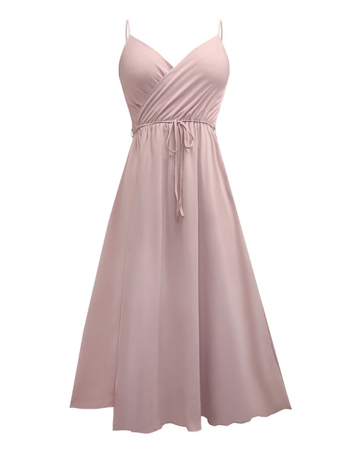 Load image into Gallery viewer, Honey Tied Surplice Sleeveless Midi Cami Dress
