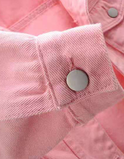 Load image into Gallery viewer, Full Size Cropped  Denim Jacket Plus Size
