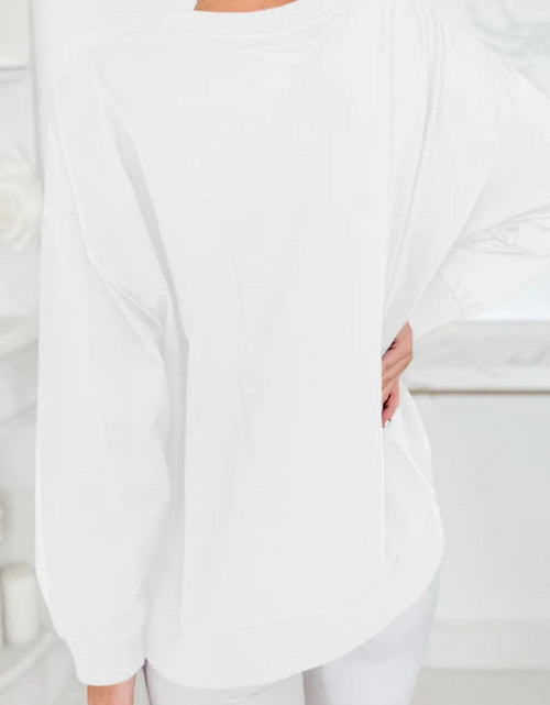 Load image into Gallery viewer, Round Neck Long Sleeve Sweatshirt
