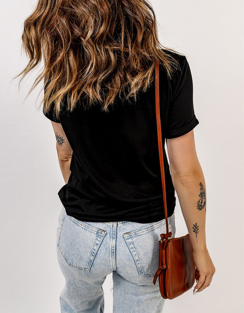 Load image into Gallery viewer, Bow Round Neck Short Sleeve T-Shirt
