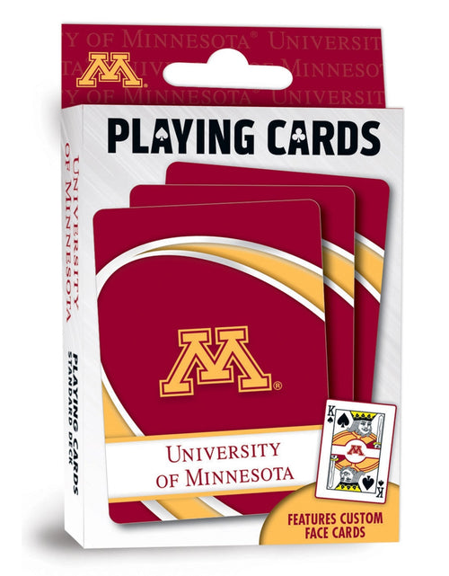 Load image into Gallery viewer, Minnesota Golden Gophers Playing Cards - 54 Card Deck by MasterPieces Puzzle Company INC
