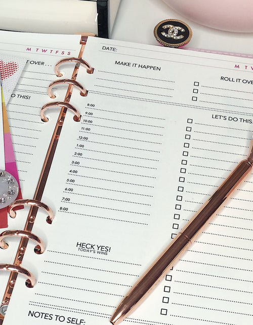Load image into Gallery viewer, Undated Planner Insert Pages :: A5 by Effie's Paper
