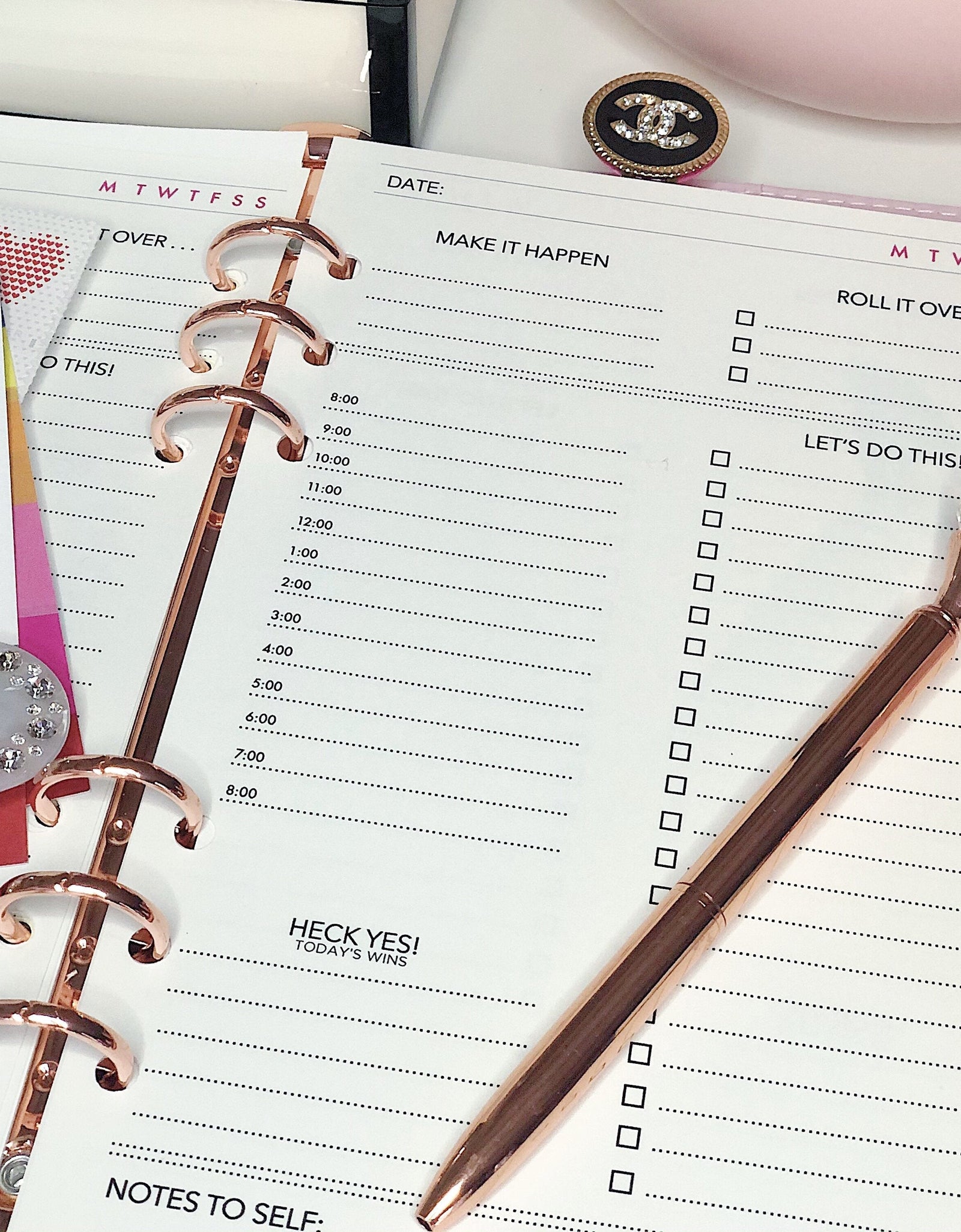 Undated Planner Insert Pages :: A5 by Effie's Paper