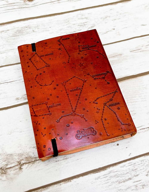 Load image into Gallery viewer, Instinct Is A Marvelous Thing Agatha Christie Quote Leather Journal - 7x5 by Soothi
