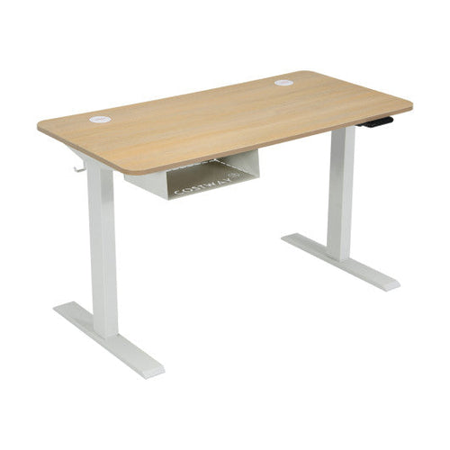 Load image into Gallery viewer, 48 Inches Electric Standing Adjustable Desk with Control Panel and USB Port-Beige
