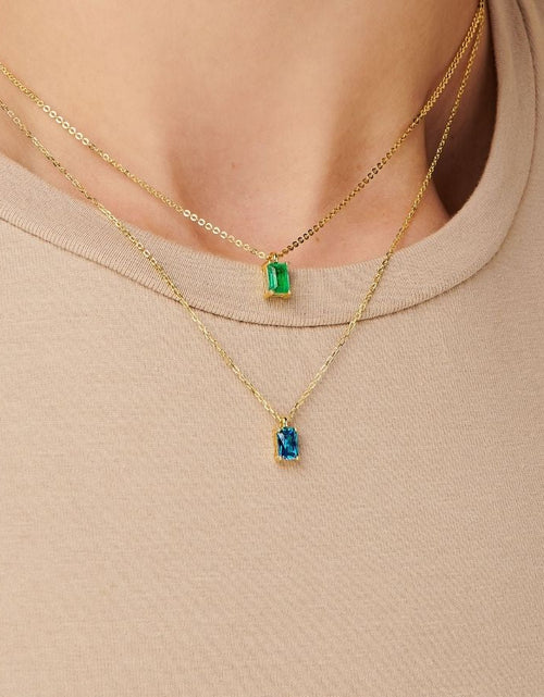 Load image into Gallery viewer, Emerald Necklace Charm by Little Sky Stone
