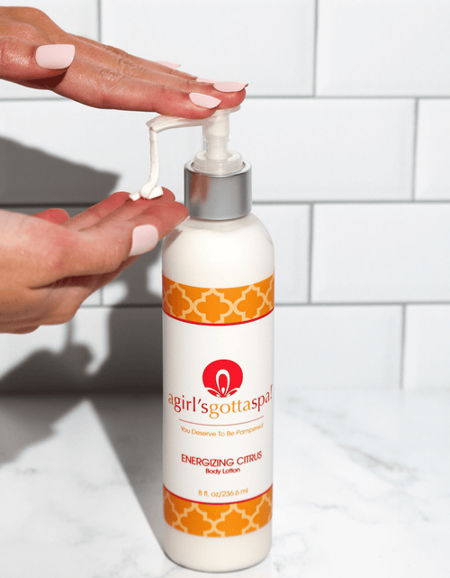 Load image into Gallery viewer, Energizing Citrus Body Lotion by A Girl's Gotta Spa!
