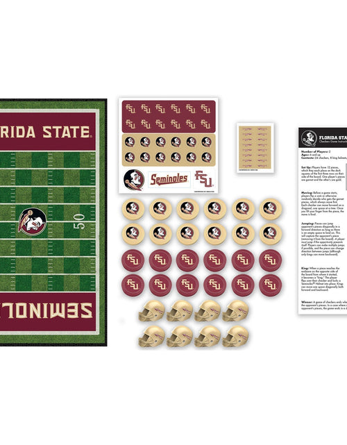 Load image into Gallery viewer, Florida State Seminoles Checkers Board Game by MasterPieces Puzzle Company INC

