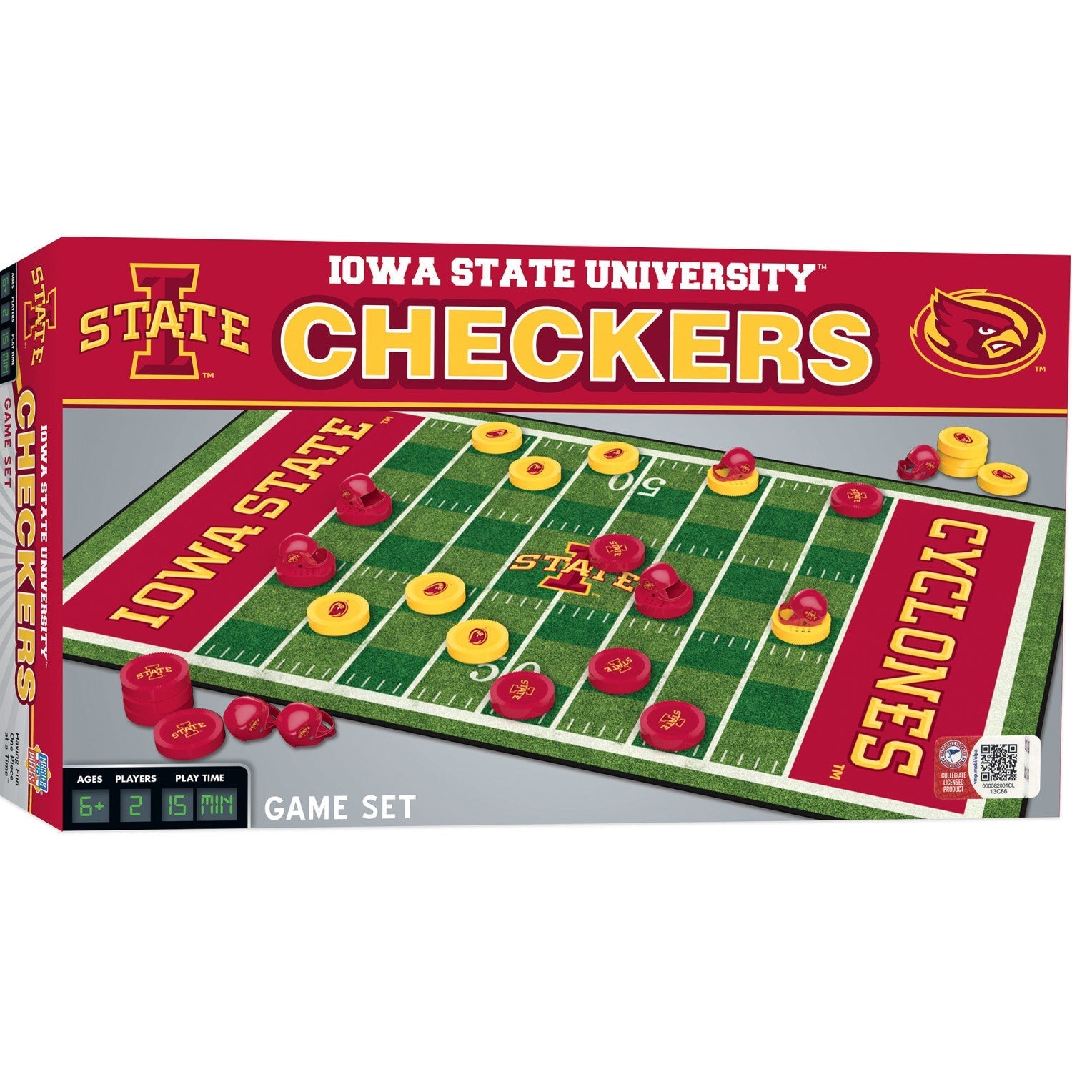 Iowa State Cyclones Checkers Board Game by MasterPieces Puzzle Company INC