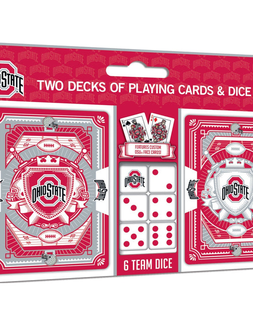 Load image into Gallery viewer, Ohio State Buckeyes - 2-Pack Playing Cards &amp; Dice Set by MasterPieces Puzzle Company INC
