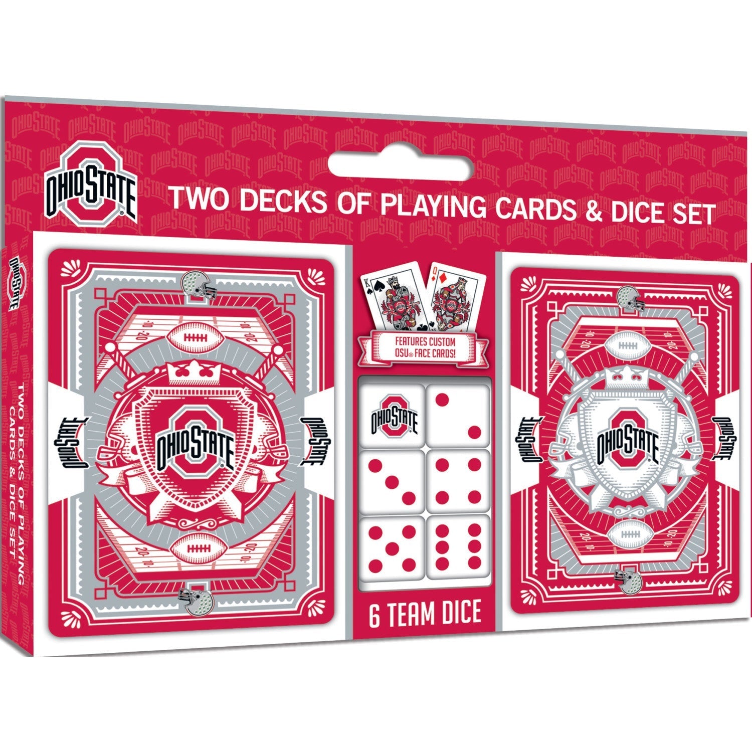 Ohio State Buckeyes - 2-Pack Playing Cards & Dice Set by MasterPieces Puzzle Company INC