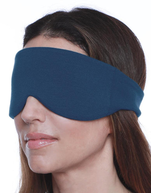 Load image into Gallery viewer, Escape Sleep Mask in Navy Blue by HappyLuxe
