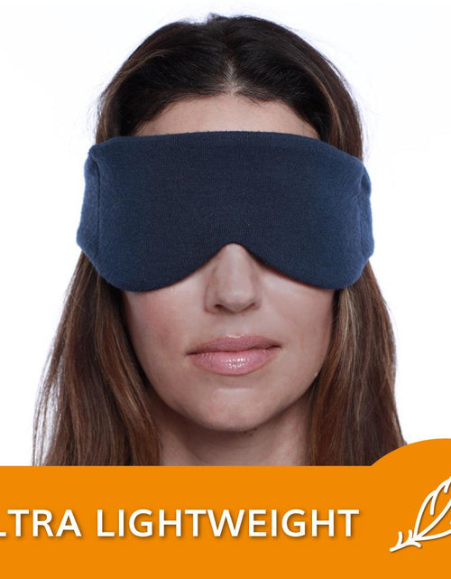 Load image into Gallery viewer, Escape Sleep Mask in Navy Blue by HappyLuxe
