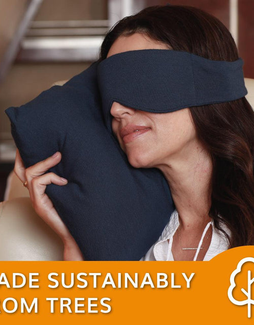 Load image into Gallery viewer, Escape Sleep Mask in Navy Blue by HappyLuxe
