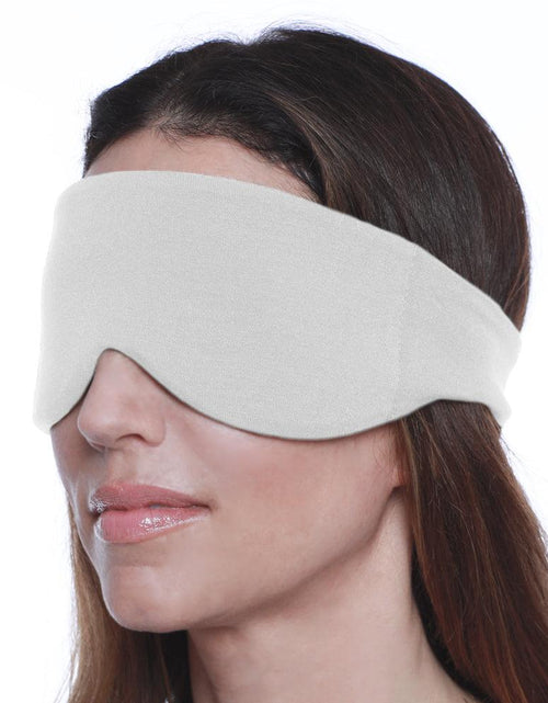 Load image into Gallery viewer, Escape Sleep Mask in Silver Gray by HappyLuxe
