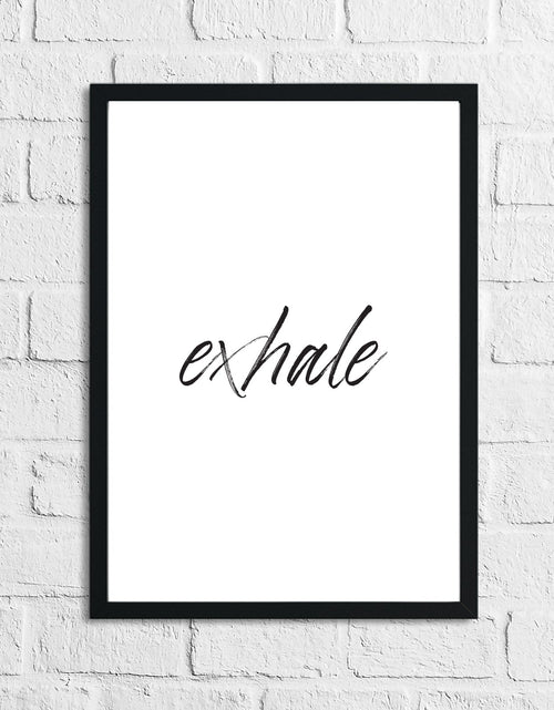 Load image into Gallery viewer, Inhale Exhale Set Of 2 Bedroom Simple Wall Decor Prints by WinsterCreations™ Official Store

