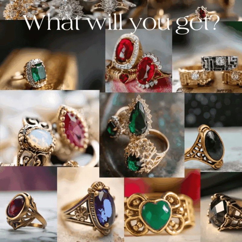 FIVE FOR ONE -Mix of 5 Vintage/Antique Rings for Women We Select Per Your Specifications Made in America - Bulk Pack by PVD Vintage Jewelry