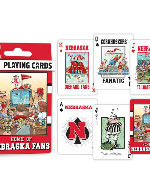 Load image into Gallery viewer, Nebraska Cornhuskers Fan Deck Playing Cards - 54 Card Deck by MasterPieces Puzzle Company INC

