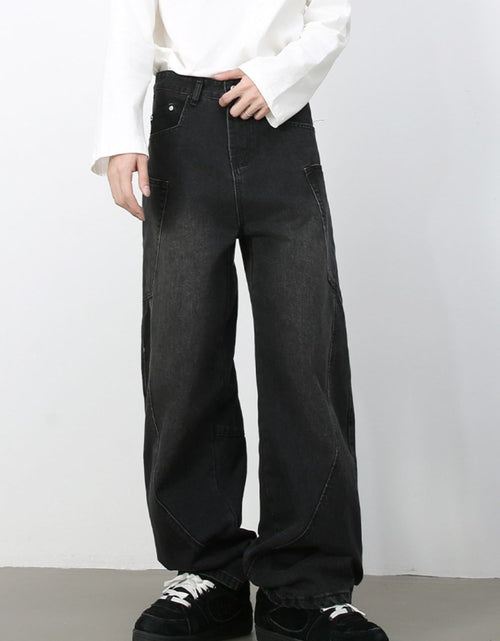 Load image into Gallery viewer, Men's Wide Leg Jeans with Pockets
