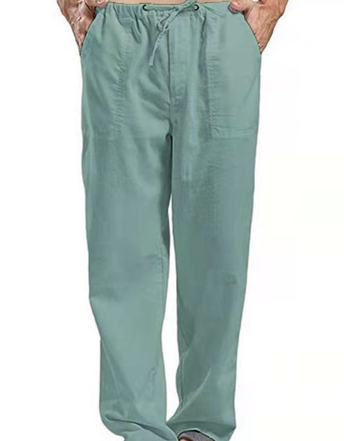 Load image into Gallery viewer, Men's Full Size Drawsrting Straight Leg Pants Plus Size
